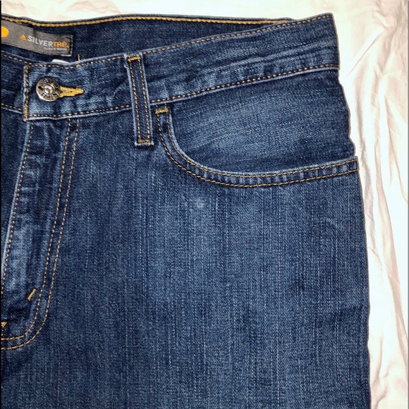 Men's Levi's Silver tap low and loose jeans dark wash - Picture 7 of 13